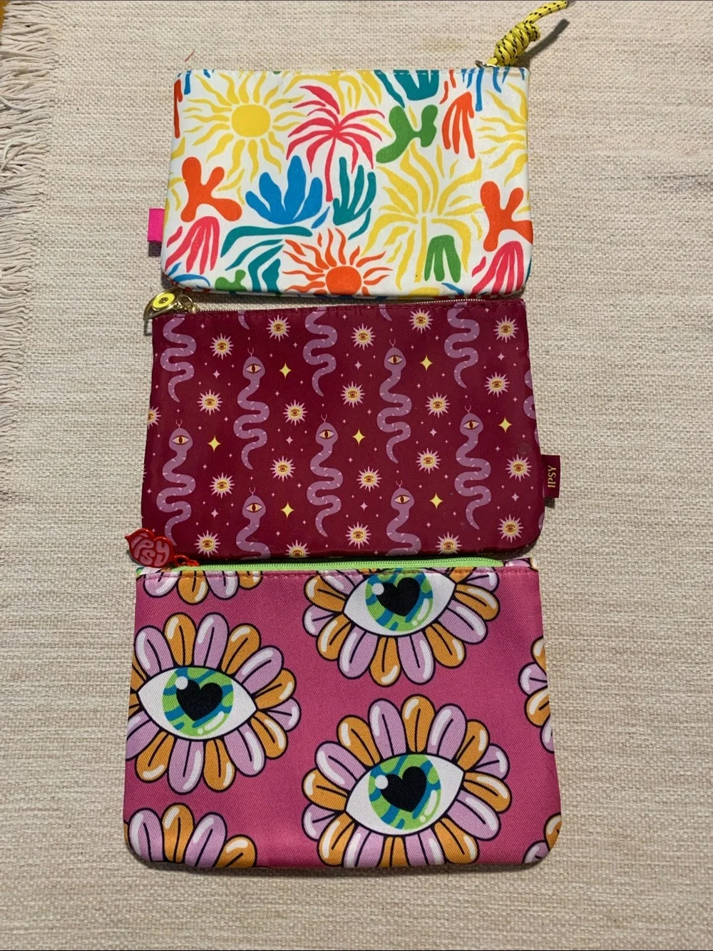 Ipsy Colorful mini makeup bags (3-ct.)